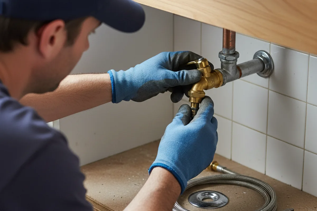 Shutoff valve and fitting work during Repiping in Deerfield